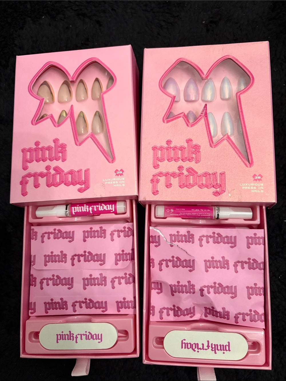 Luxurious Press-On Nails Set - Pink
